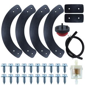nicheflag 753-04472 auger kit replaces mtd 753-04472 mtd, auger replacement rubber 753-04472 kit, 753 04472, 735-04032, 735-04033 for troy-bilt squall 2100, 210, 521, 721, 5521 snow throwers