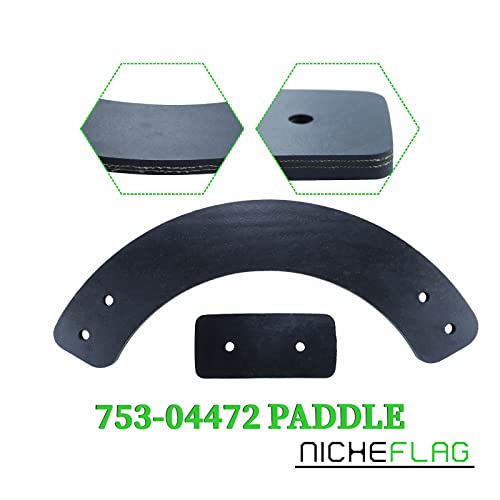 NICHEFLAG 753-04472 Auger Kit Replaces MTD 753-04472 MTD, Auger Replacement Rubber 753-04472 Kit, 753 04472, 735-04032, 735-04033 for Troy-Bilt Squall 2100, 210, 521, 721, 5521 Snow Throwers