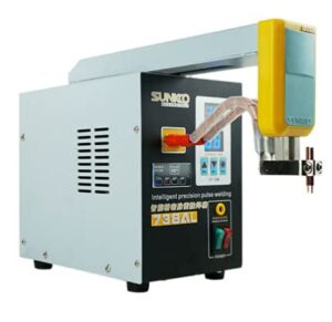 cncest spot welder, spot welder machine with 738al telescopic arms, handheld hot-air 18650 pulse welding machine, 110v 3.6kw