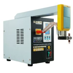 CNCEST Spot Welder, Spot Welder Machine with 738AL Telescopic Arms, Handheld Hot-air 18650 Pulse Welding Machine, 110V 3.6KW