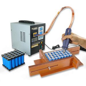 CNCEST Spot Welder, Spot Welder Machine with 738AL Telescopic Arms, Handheld Hot-air 18650 Pulse Welding Machine, 110V 3.6KW