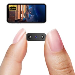 smallest spy hidden camera,1080p wireless wifi portable remote camera,nanny cam,baby monitor with night vision,motion detection,cloud storage,remote viewing for ios android phone app