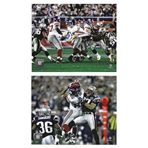 eli manning & david tyree 2 8x10 photo package of the famous helmet catch from super bowl 42 in 2008