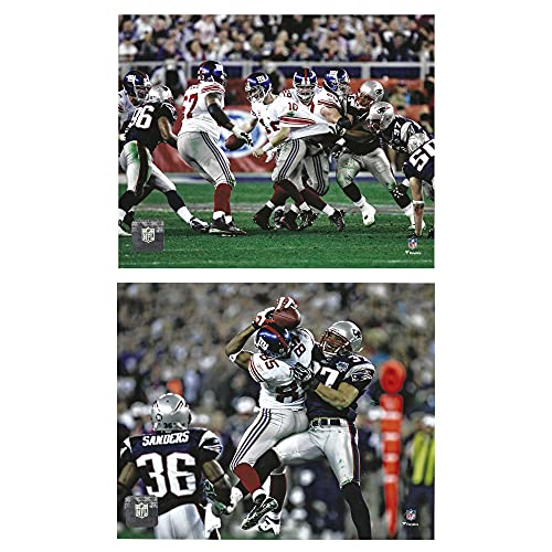 Eli Manning & David Tyree 2 8x10 Photo Package Of The Famous Helmet Catch From Super Bowl 42 in 2008