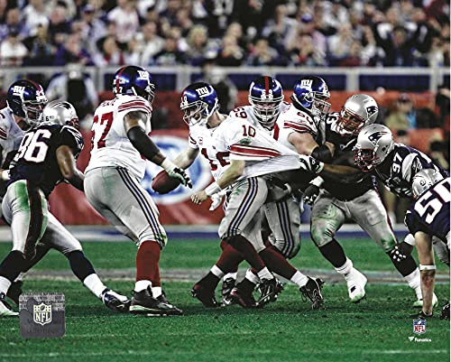 Eli Manning & David Tyree 2 8x10 Photo Package Of The Famous Helmet Catch From Super Bowl 42 in 2008