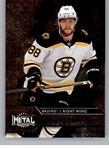 2020-21 Skybox Metal Universe #88 David Pastrnak Boston Bruins Official NHL Hockey Trading Card in Raw (NM or Better) Condition