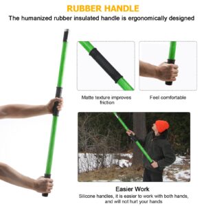 26 Feet Tree Pole Pruner Manual Branches Trimmer Tree Branch Garden Tools Loppers Hand Pole Saws Extendable Height Adustable System for Sawing and Shearing