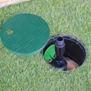 Valve Box Cover Lid Sprinkler Valve Box Lid Replacement ID 5.5" OD 6" for Circular Irrigation Control 2 Pieces