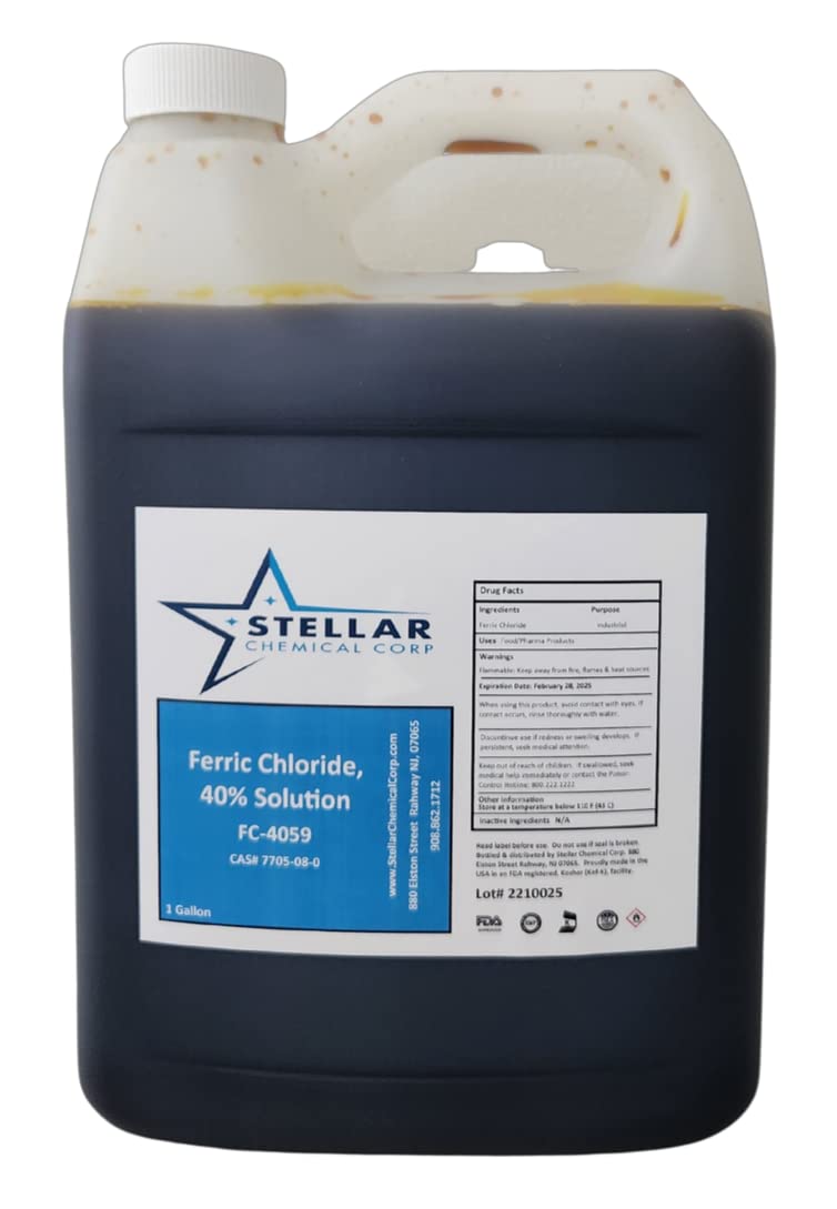 Ferric Chloride 40% FCC  ~  1 Gallon ~ Stellar Chemical Corp (Etching)