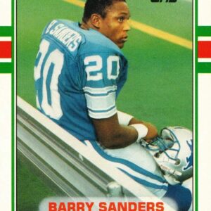 1989 Topps Traded Football #83T Barry Sanders Rookie Card