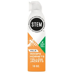 Stem Kills Wasps, Hornets And Yellow Jackets: Plant-Based Active Ingredient Bug Spray, Botanical Insecticide For Outdoor Use; 10 fl oz (Pack Of 1)