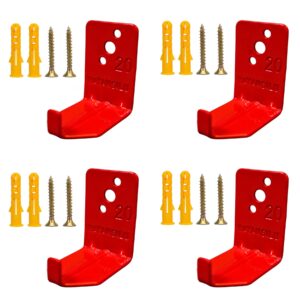 universal fire extinguisher bracket, fire extinguisher mounts & brackets up to 40 lbs, suitable for big and small fire extinguisher cabinet, holder for dry chemical and water extinguishers (pack 4).
