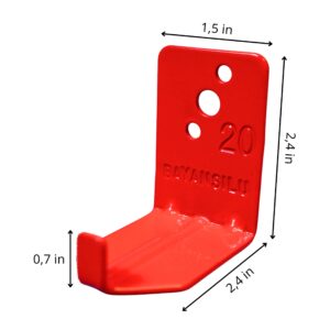 Universal Fire Extinguisher Bracket, Fire Extinguisher Mounts & Brackets up to 40 lbs, Suitable for Big and Small Fire Extinguisher Cabinet, Holder for Dry Chemical and Water Extinguishers (Pack 4).