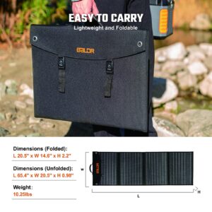 BALDR Solar Generator 500W, 400Wh Portable Power Station with 120W Solar Panel