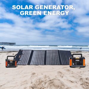 BALDR Solar Generator 500W, 400Wh Portable Power Station with 120W Solar Panel