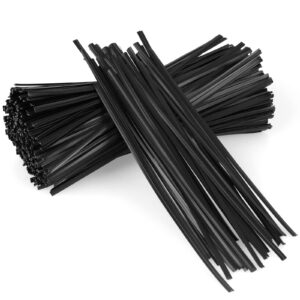 300 pcs twist ties, plastic 5" twist ties, twist ties for bags, wire ties reusable twist bread ties for household and office use