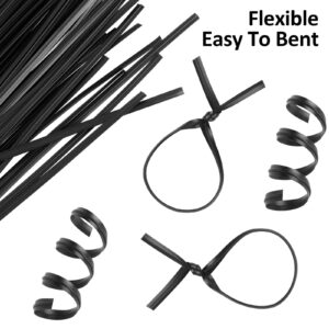 300 Pcs Twist Ties, Plastic 5" Twist Ties, Twist Ties for Bags, Wire Ties Reusable Twist Bread Ties for Household and Office Use