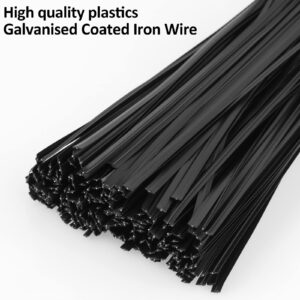 300 Pcs Twist Ties, Plastic 5" Twist Ties, Twist Ties for Bags, Wire Ties Reusable Twist Bread Ties for Household and Office Use