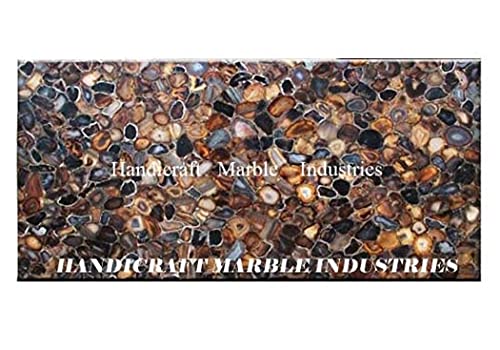 36" x 24" Mix Multi Colour Agate Table Top Rectangular Table, Center Table, Coffee Table, Patio Table, Hallway Table, Living Room Furniture