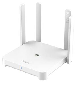 reyee e3 wi-fi 6 router ax1800 smart wi-fi mesh router with 4 high-gain antennas, dual band gigabit wireless internet router, 802.11ax wifi standard, beamforming, vpn server, seamless roaming