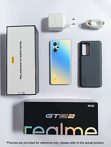 realme GT Neo2 Dual-SIM 128GB ROM + 8GB RAM (GSM | CDMA) Factory Unlocked 5G Smartphone (Neo Blue) - International Version