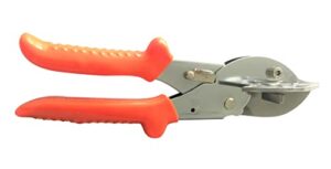 zimpty miter shears- trunking shears for angular cutting of of plastic, rubber,wood, decorative moldings,pvc,tile edges,trim and trim at 45 degree, 60, 90 degree angles