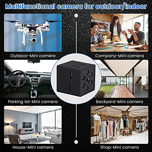 Chanarily Spy Camera, 4K HD Web Camera, Mini Wireless Cam, Small WiFi Nanny Camera with Phone App Night Vision Motion Detection Portable Smart Camera for Indoor/Home/Apartment/Office