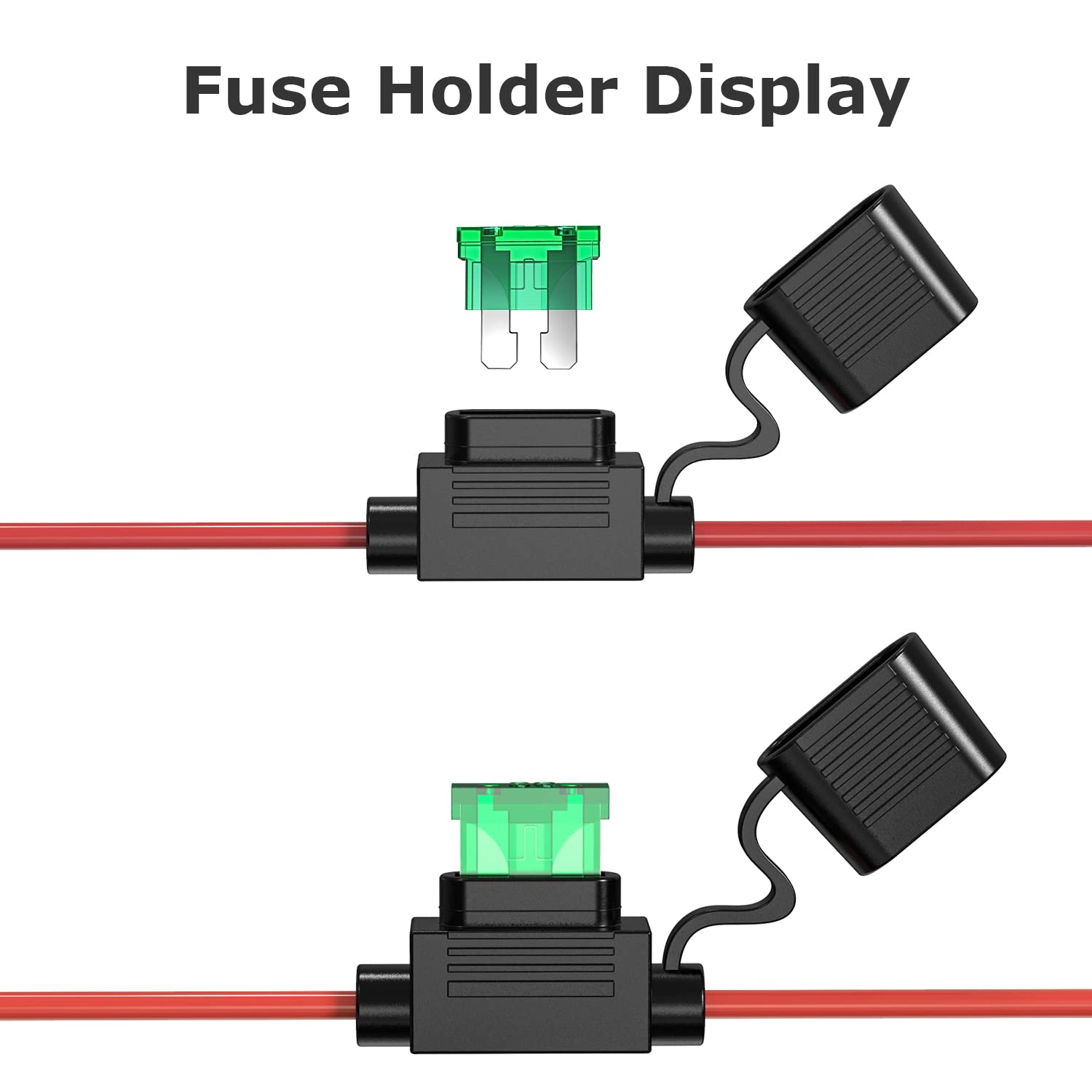 M18 Power Wheels Adapter for Milwaukee, 18V Battery Adapter Power Wheels Battery Conversion Kit with Fuse Holder and 3PCS 30Amp Fuses UIInosoo for DIY, RC Toys and Robotics, Red