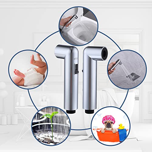 EVITA Handheld Bidet Sprayer for Toilet, Magnetic Bidet Sprayer -Adjustable Water Pressure, Bathroom Cloth Diaper Bidet Toilet Sprayer Kit with Hose-Easy to Install for Baby Wash, Feminine Wash