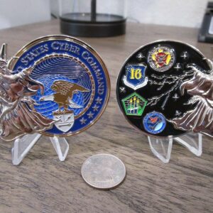 US Cyber Command CYBERCOM USN USAF Army NSA Wizard Challenge Coin