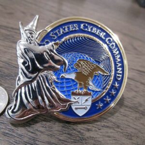 US Cyber Command CYBERCOM USN USAF Army NSA Wizard Challenge Coin