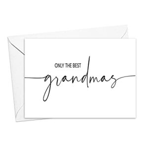 Pregnancy Announcement Card for Grandma, From Grandchildren, New Greast Grandma Baby Reveal Card from Grandson Granddaughter (Grandma)