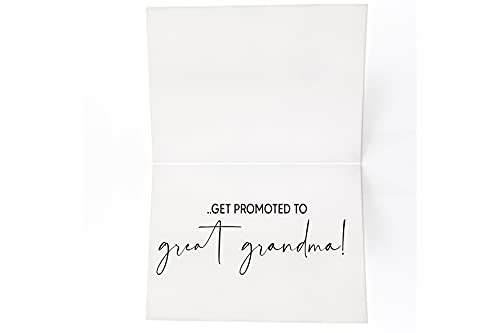 Pregnancy Announcement Card for Grandma, From Grandchildren, New Greast Grandma Baby Reveal Card from Grandson Granddaughter (Grandma)