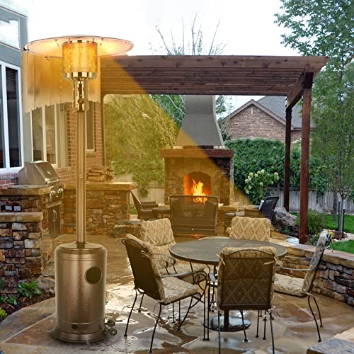 Funtravo Patio Heater Reflector Shield, Heat Focusing Reflector for Round Natural Gas and Propane Patio Heaters,for Extra Heat Reflecting Power, propane heaters outdoor, 33.86"x12.16"