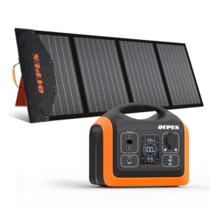 oupes 3600w portable power station mega 3, 3072wh solar generator w/ 5 ac outlets (7000w surge), lifepo4 battery backup 2100w solar input, emergency ups power station for home use, power outage
