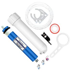 mopuehel 150 gpd ro membrane with reverse osmosis membrane housing set, reverse osmosis filter replacement kit, ro membrane housing set for diy ro water system & maple syrup reverse osmosis system
