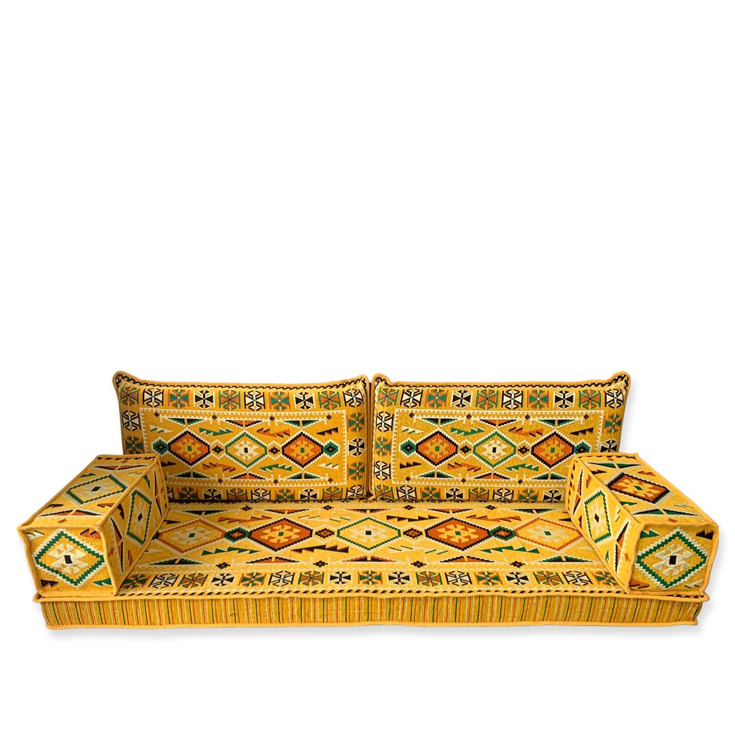 Arabic floor sofa,Arabic floor seating,Arabic couch,Oriental floor seating,Arabic Jalsa,Arabic Majlis Sofa - MA 45 (With High Quality FOAM)