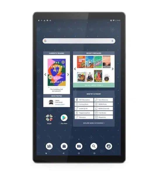 Lenovo Tab M10 HD 2nd Gen 10.1" 32GB WiFi Tablet - Android 10 - with Nook HD e-Reader (Renewed)