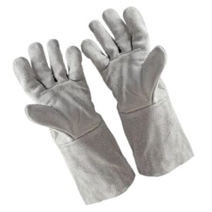 amleso heavy duty welding gloves fireproof welder high temperature resistant gloves, 35.5x14.5cm