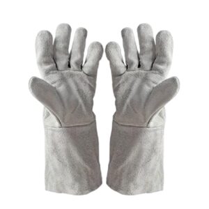AMLESO Heavy Duty Welding Gloves Fireproof Welder High Temperature Resistant Gloves, 35.5x14.5cm