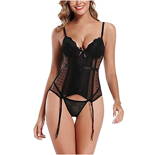 naughty for sex couples sex items for couples bsdm sets for couples sex restraint set Plus Size Lingerie for Women for Sex Naughty Play 1211 (Black, XXXL)