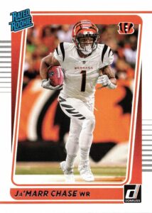 2021 panini donruss #262 ja'marr chase rookie card - rated rookie