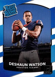 2017 panini donruss football #345 deshaun watson rookie card - rated rookie