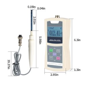 HOJILA Tesla Meter Gaussmeter Surface Magnetic Field Tester Measuring Range 0-2400mT (24000Gs)