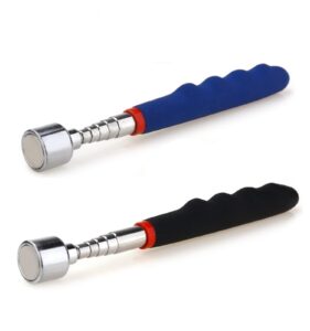 20 lbs magnetic telescoping pick up tool for small metal tools extends from 7 to 30 inches / 185-720mm (black+blue)