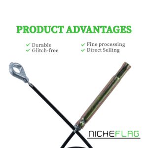 NICHEFLAG 2pack 06900438 Control Cable Replaces Ariens 06900438 Auger Cable, Ariens Part 06900438 Cable, Ariens Snow Blower Parts 06900438 for Ariens Classic 24 E Compact 20 Compact 24 Snow Blowers