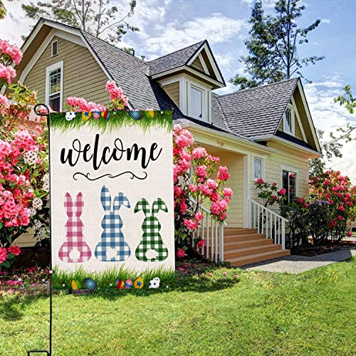 Seasonal Garden Flags Set of 12 Double Sided 12 x 18 Inch Yard Flags Small Welcome Garden Flags for Outside, Spring Valentines Easter St Patricks Day Outdoor Flags Holiday Garden Flags for All Seasons