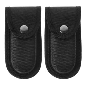 osaladi 2 pcs pocket knife sheath portable pouch knife holders shop knife sheaths knife sheath holster knife storage pouch with belt loop (width: 6.4cm, height 2.8cm)