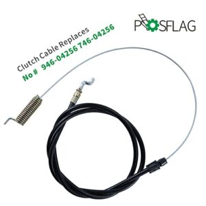 POSFLAG 946-04256 Drive Clutch Cable Replaces MTD 946-04256 Drive Cable, 746-04256 Drive Cable, Craftsman 946-04256, 746-04256, 946 04256, 746 04256 for MTD Troy-Bilt Yard Machines Snowblowers