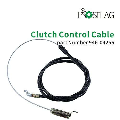 POSFLAG 946-04256 Drive Clutch Cable Replaces MTD 946-04256 Drive Cable, 746-04256 Drive Cable, Craftsman 946-04256, 746-04256, 946 04256, 746 04256 for MTD Troy-Bilt Yard Machines Snowblowers
